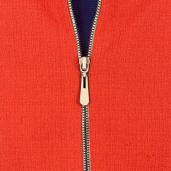 Woman's Suit Jacket Gold Zipper 3/4
Sleeve Orange Drapers & Damons Large Preppy - Picture 3 of 10